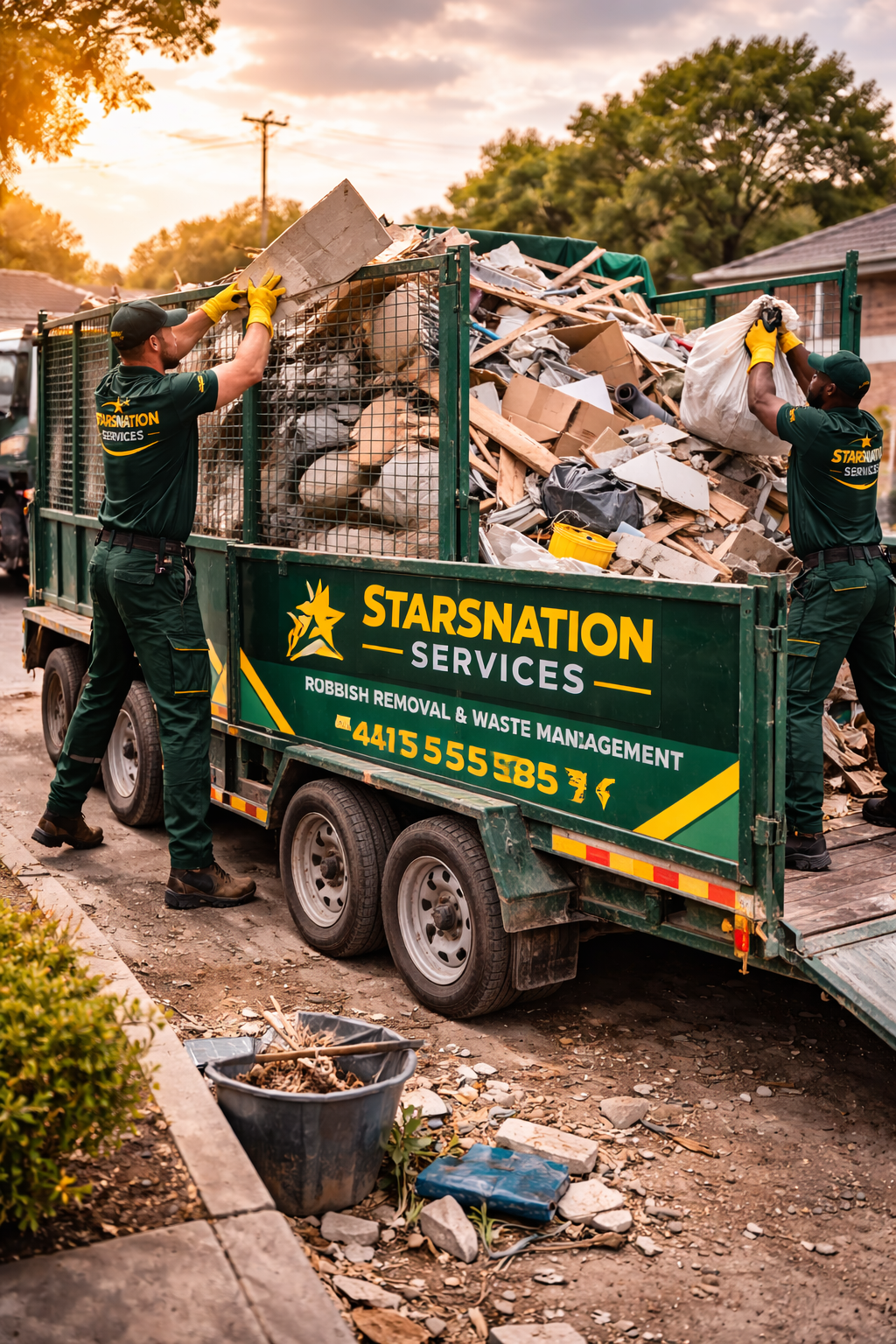 Rubbish removal service in Melbourne western suburbs by Starsnation Services Australia